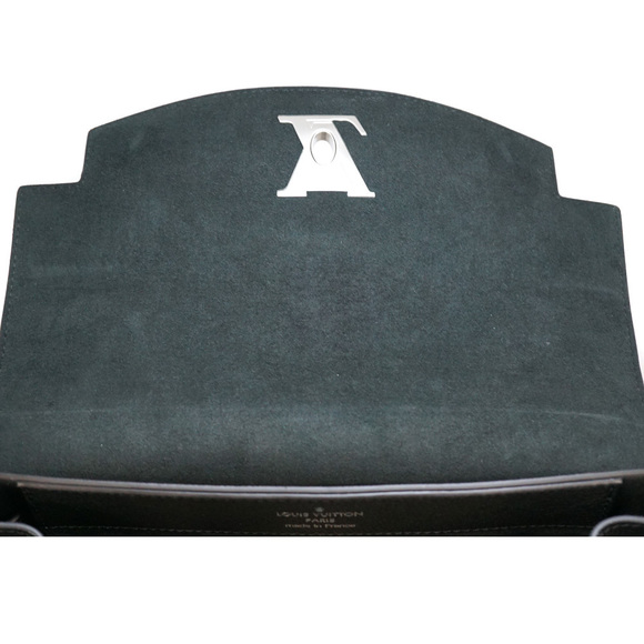 Louis Vuitton Lock Me Eva Calf Leather Shoulder Bag Black - Picture 7 of 13